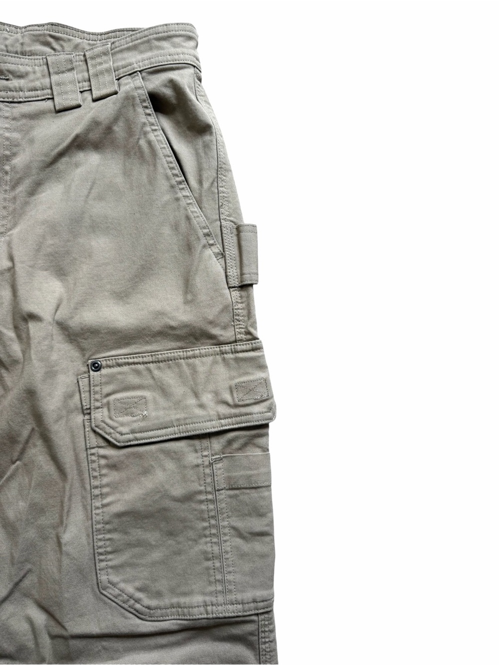 Duluth Trading Men’s DuluthFlex Fire Hose Cargo Work Pants 32x34 Khaki Utility - Picture 3 of 9